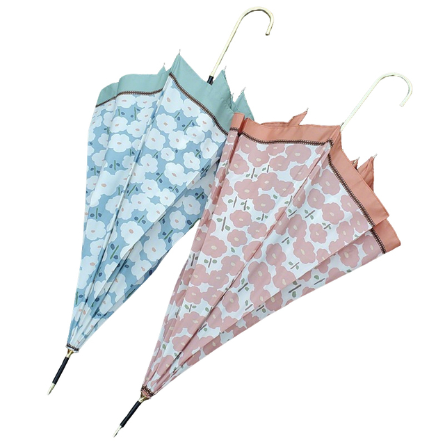 손으로 열 수 있는 직선 우산 자동 열림 스틱 우산